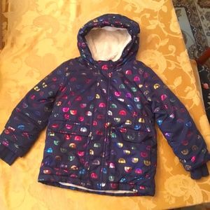Girls 5T Cat & Jack Winter Coat with Hood
